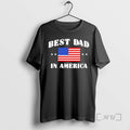 Officials Best Dad In America And Best Papa In The World Usa Flag Premium T-Shirts, Hoodie, Sweatshirt | InkRitualCo.com