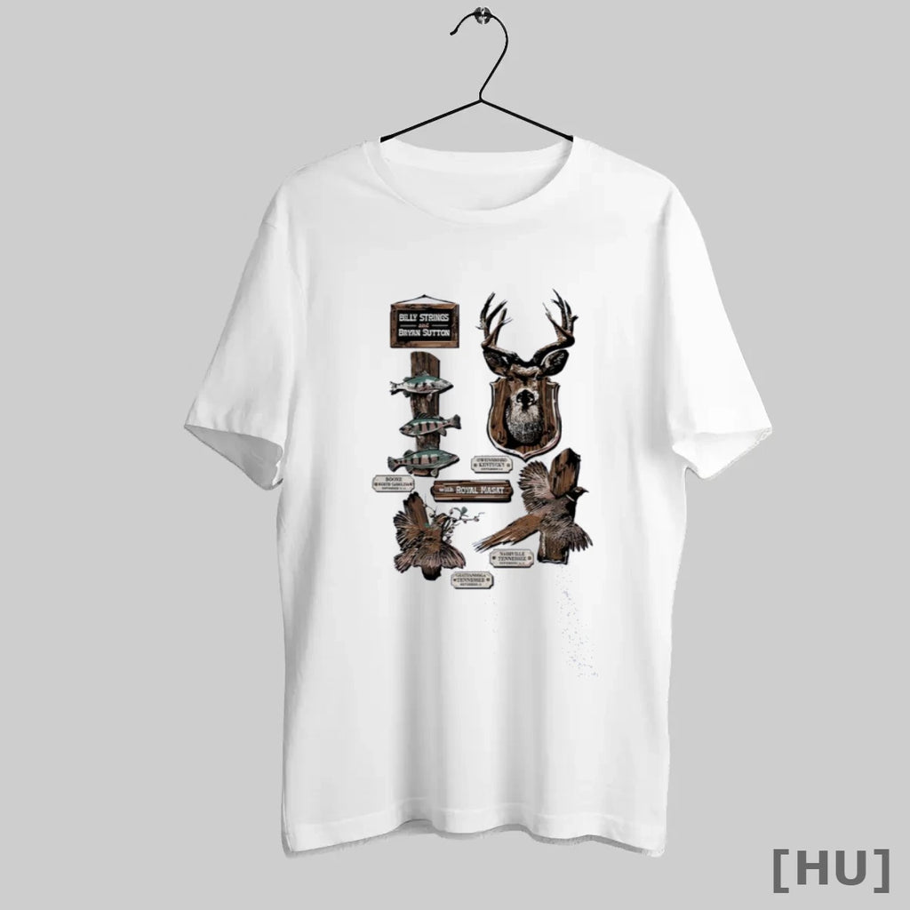 Officials Billy Strings And Bryan Sutton With Royal Masat Taxidermy 25 Animals Graphic T-Shirts, Hoodie, Sweatshirt
