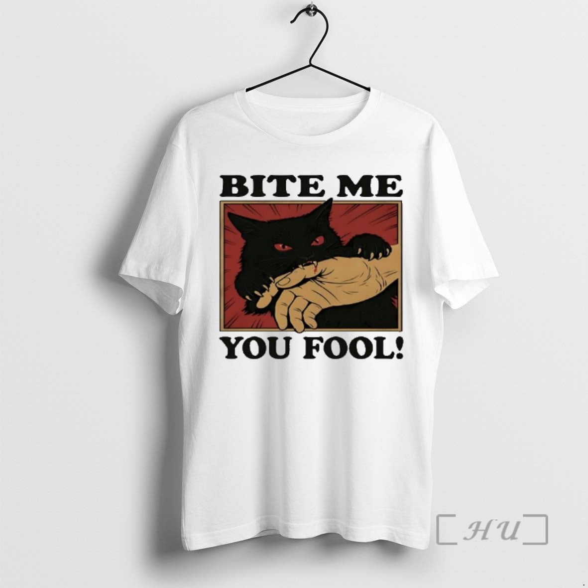 Officials Biting Black Cat Bite Me You Fool T-Shirts, Hoodie, Sweatshirt | InkRitualCo.com