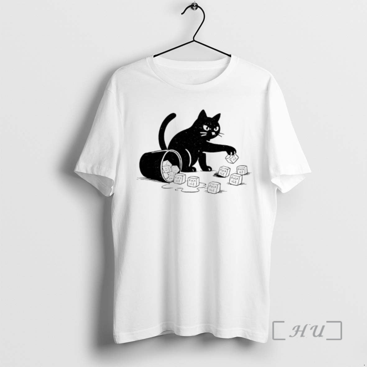 Officials Black Cat Fuck Ice Anti Trump T-Shirts, Hoodie, Sweatshirt | InkRitualCo.com