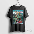 Officials Blink 182 Happy Holidays 2025 Merry Xmas Rabbit Riding Velociraptor Premium T Shirts Sweater Hoodie, Sweatshirt