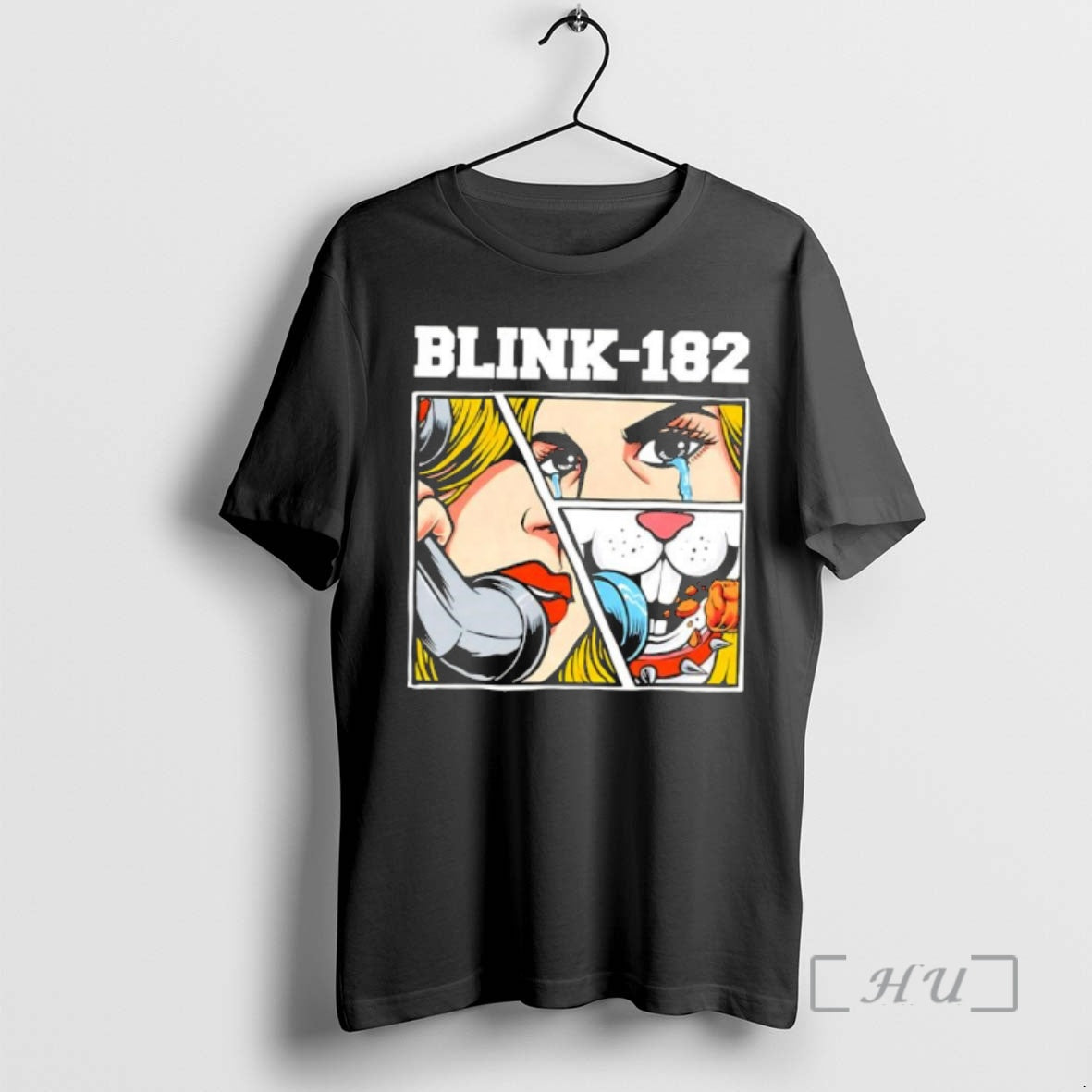Officials Blink 182 Pop Art Crying Woman And Bunny Comic T-Shirts, Hoodie, Sweatshirt | InkRitualCo.com