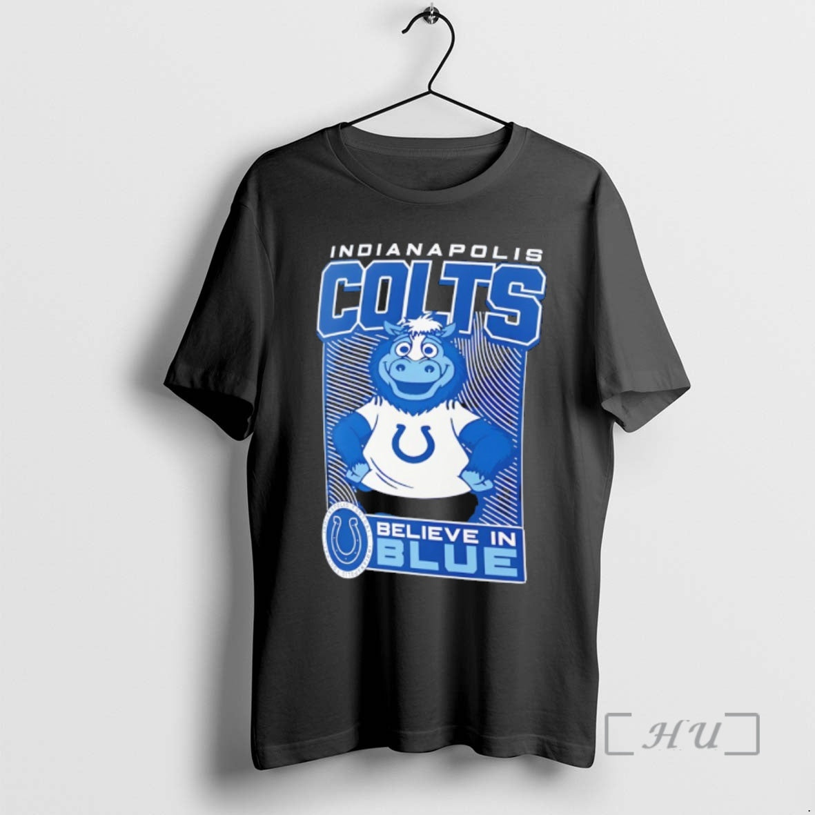 Officials Blue Indianapolis Colts Football Believe In Blue Mascot T-Shirts, Hoodie, Sweatshirt | InkRitualCo.com