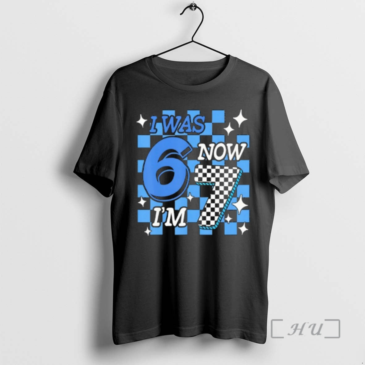 Officials Blue Checkered Birthday Boy I Was 6 Now Im 7 Premium T Shirts Sweater Hoodie, Sweatshirt | InkRitualCo.com