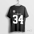Officials Bo Jackson 34 Auburn Tigers In Memory Of Sullivan 7 2 Sided Premium T-Shirts, Hoodie, Sweatshirt | InkRitualCo.com