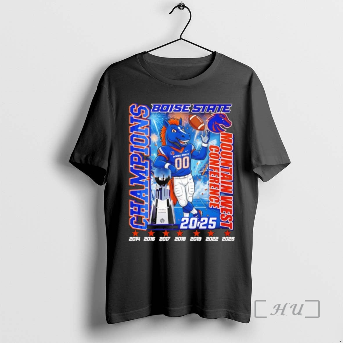 Officials Boise State Football 2025 Mountain West Conference Champions 7 Time Premium T Shirts Sweater Hoodie, Sweatshirt