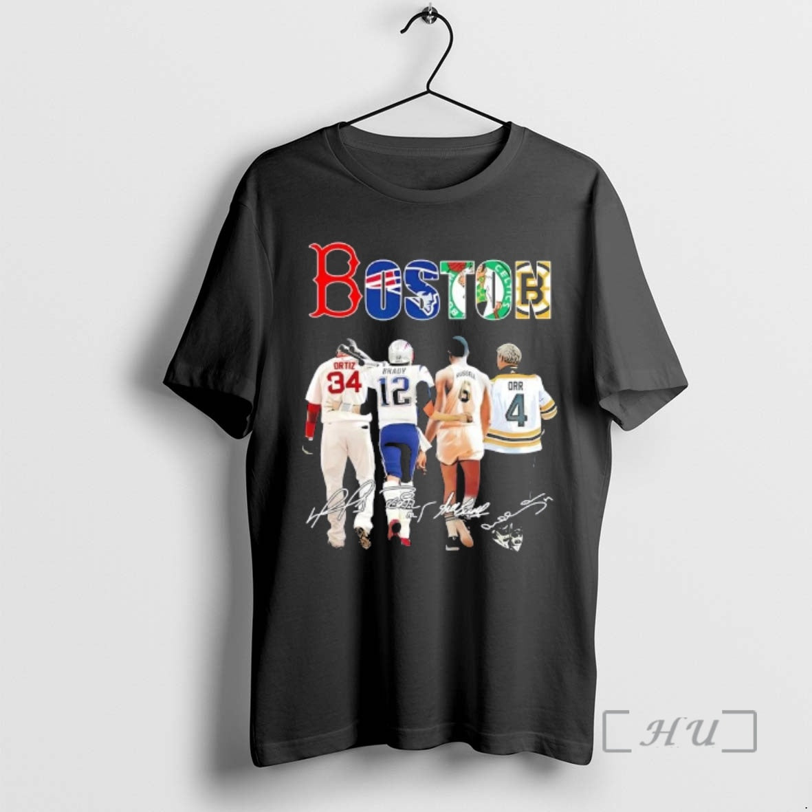 Officials Boston City Sports Legends Ortiz Brady Russell Orr Signatures T-Shirts, Hoodie, Sweatshirt | InkRitualCo.com