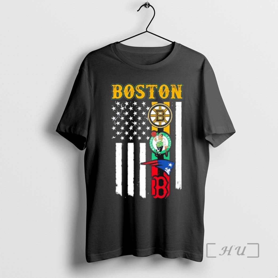Officials Boston City Sports Logos Combine Usa Flag T-Shirts, Hoodie, Sweatshirt | InkRitualCo.com