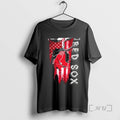 Officials Boston Red Sox Baseball Battle Shattered Usa Flag Rip Design Premium T Shirts Sweater Hoodie, Sweatshirt