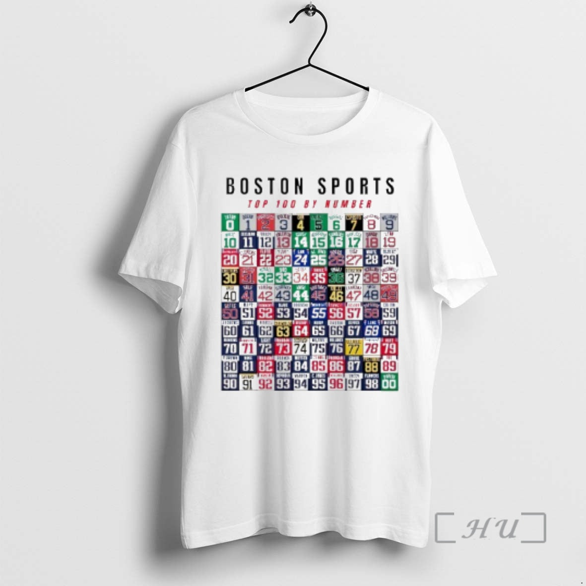 Officials Boston Sports Top 100 By The Numbers T-Shirts, Hoodie, Sweatshirt | InkRitualCo.com