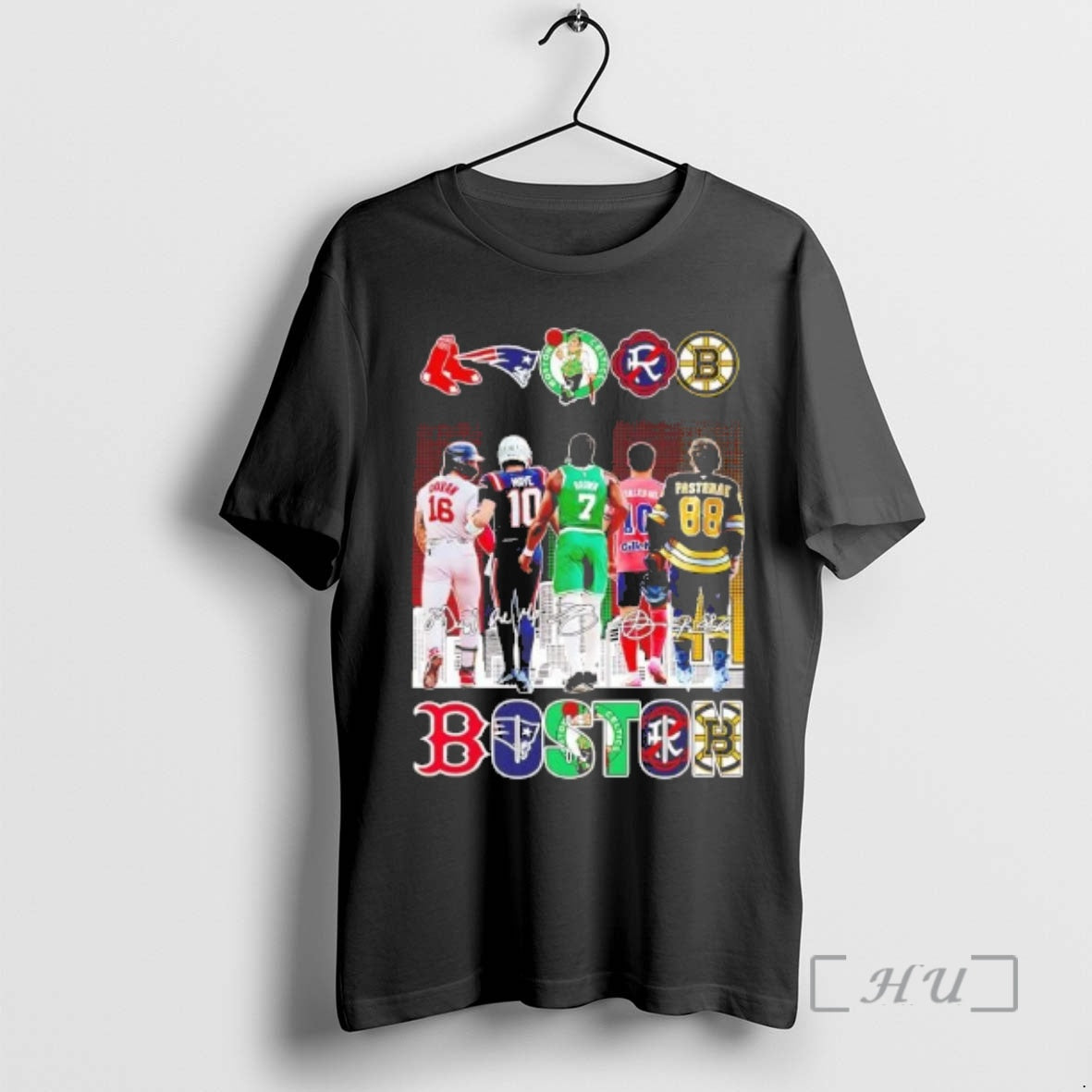 Officials Boston Sports Teams Players Signatures Skyline T-Shirts, Hoodie, Sweatshirt | InkRitualCo.com