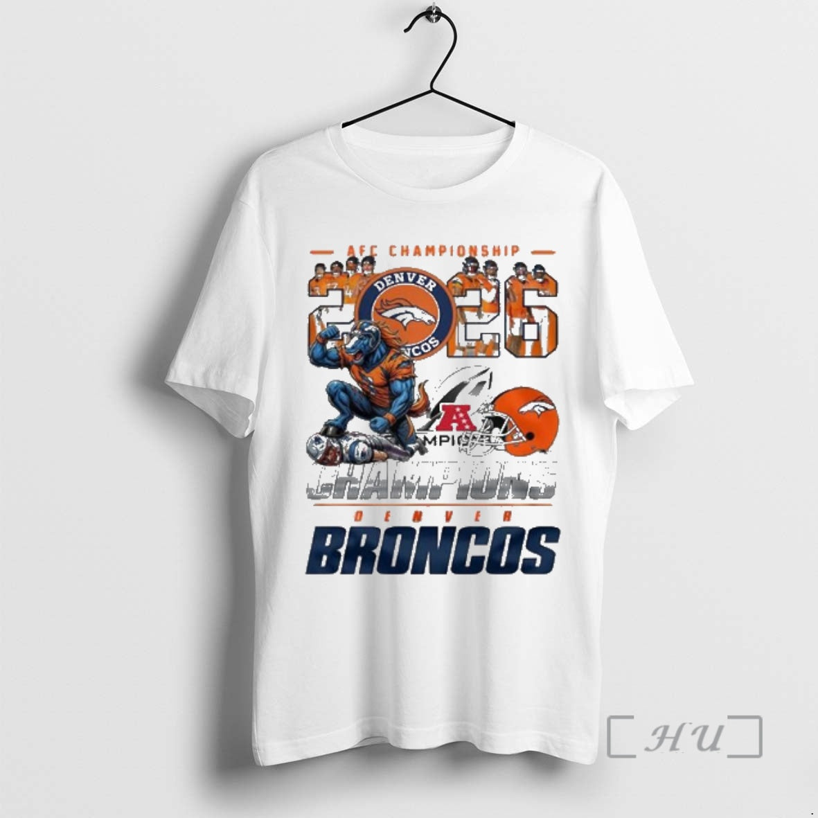 Officials Broncos 2026 Afc Championship Champions Mascot T-Shirts, Hoodie, Sweatshirt | InkRitualCo.com