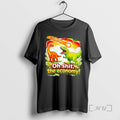 Officials Brontosaurus And T Rex As A Meteor Falls Oh Sht The Economy Premium T-Shirts, Hoodie, Sweatshirt | InkRitualCo.com