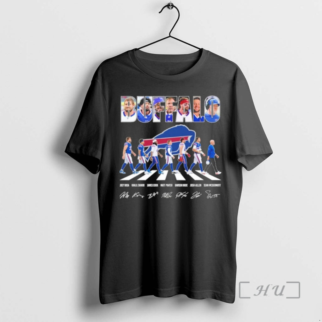 Officials Buffalo Team Player Abbey Road Signature T-Shirts, Hoodie, Sweatshirt | InkRitualCo.com