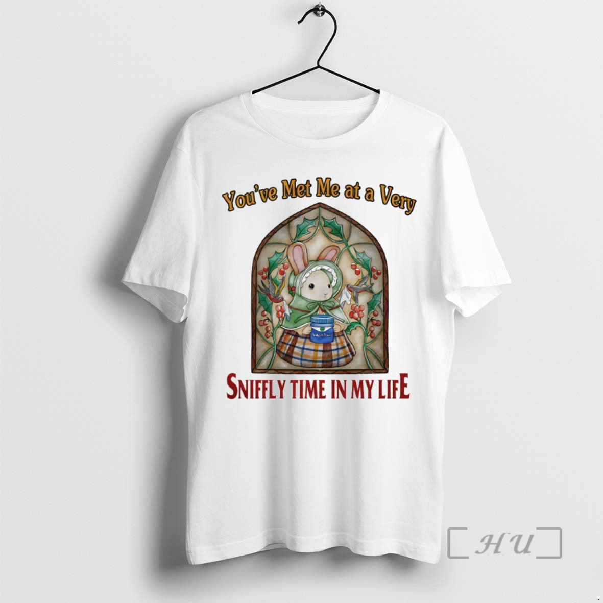 Officials Bunny Youve Met Me At A Very Sniffly Time In My Life Circle Premium T-Shirts, Hoodie, Sweatshirt | InkRitualCo.com