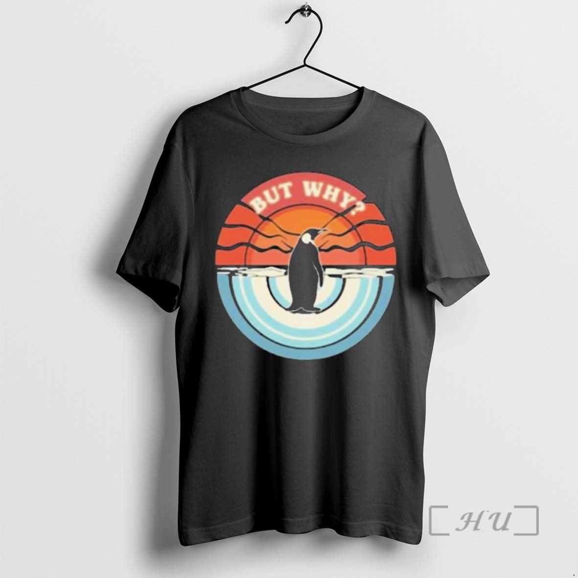 Officials But Why Penguin Retro Sunset T-Shirts, Hoodie, Sweatshirt | InkRitualCo.com