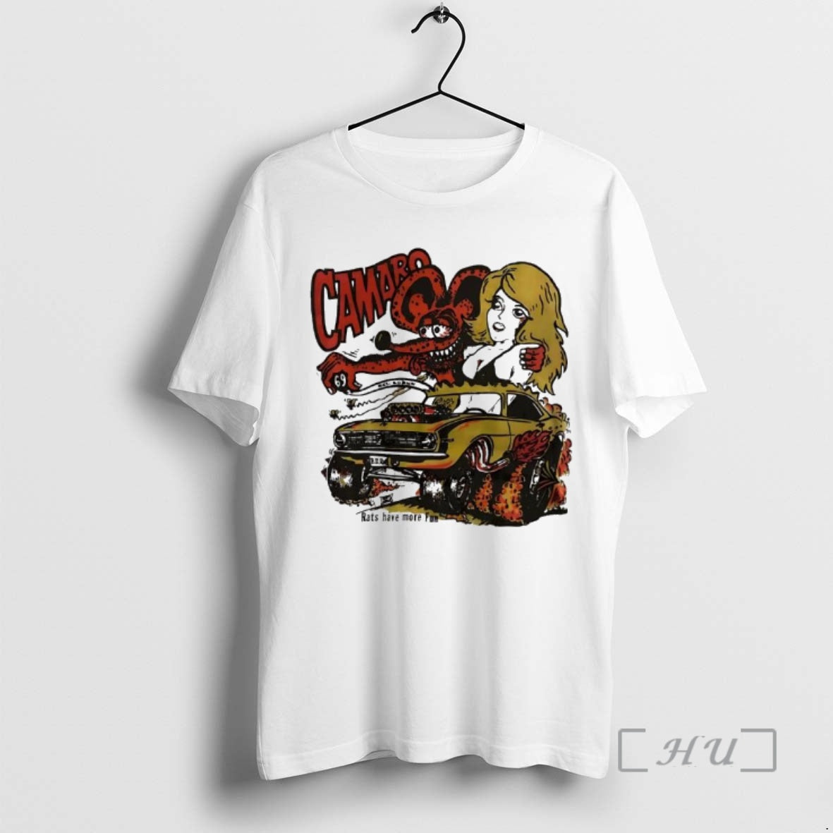 Officials Camaro Hot Chick Rat Fink 1968 Rats Hole Have More Fun Premium T Shirts Hoodie, Sweatshirt | InkRitualCo.com
