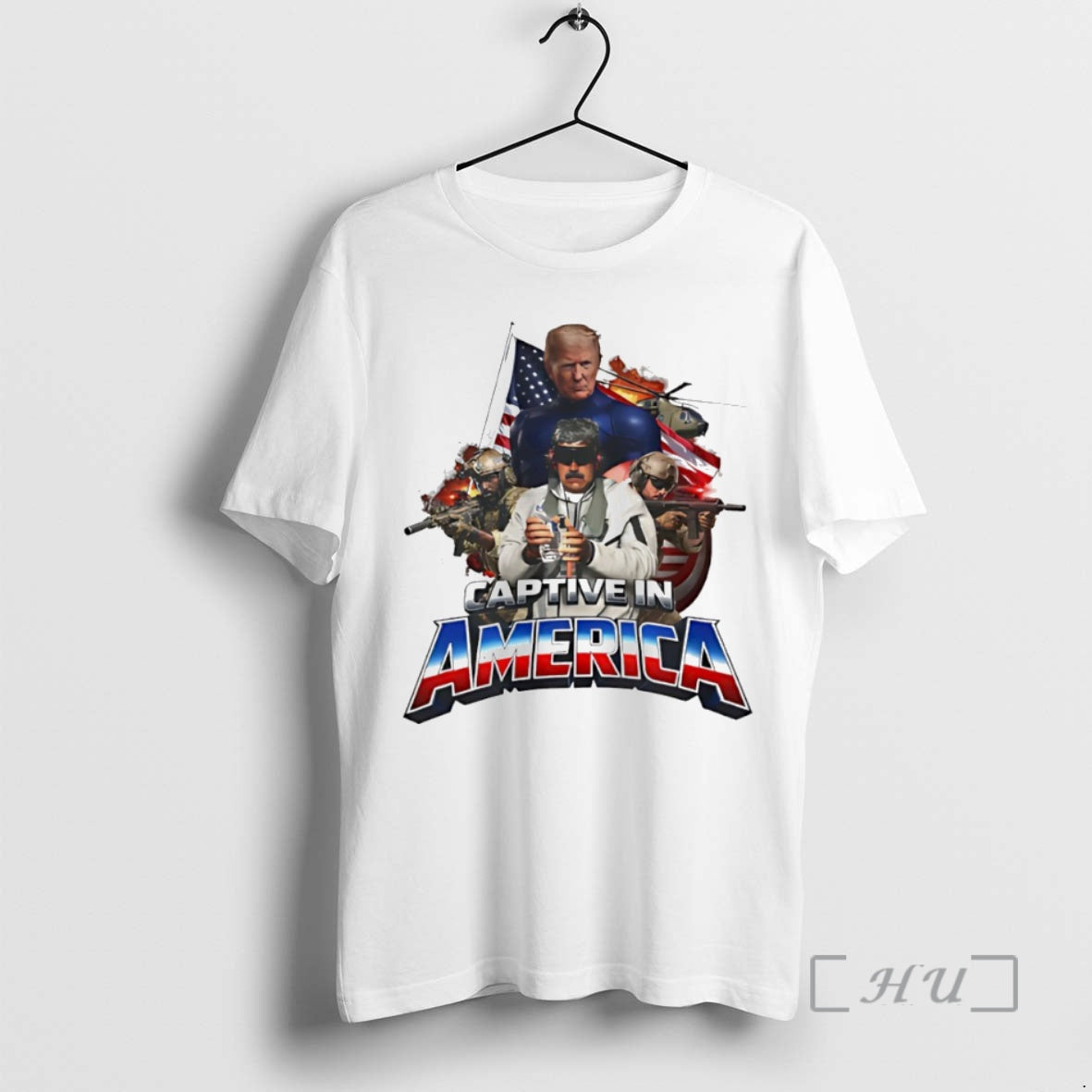 Officials Captive In America Trump And Maduro Graphic Circle T-Shirts, Hoodie, Sweatshirt | InkRitualCo.com