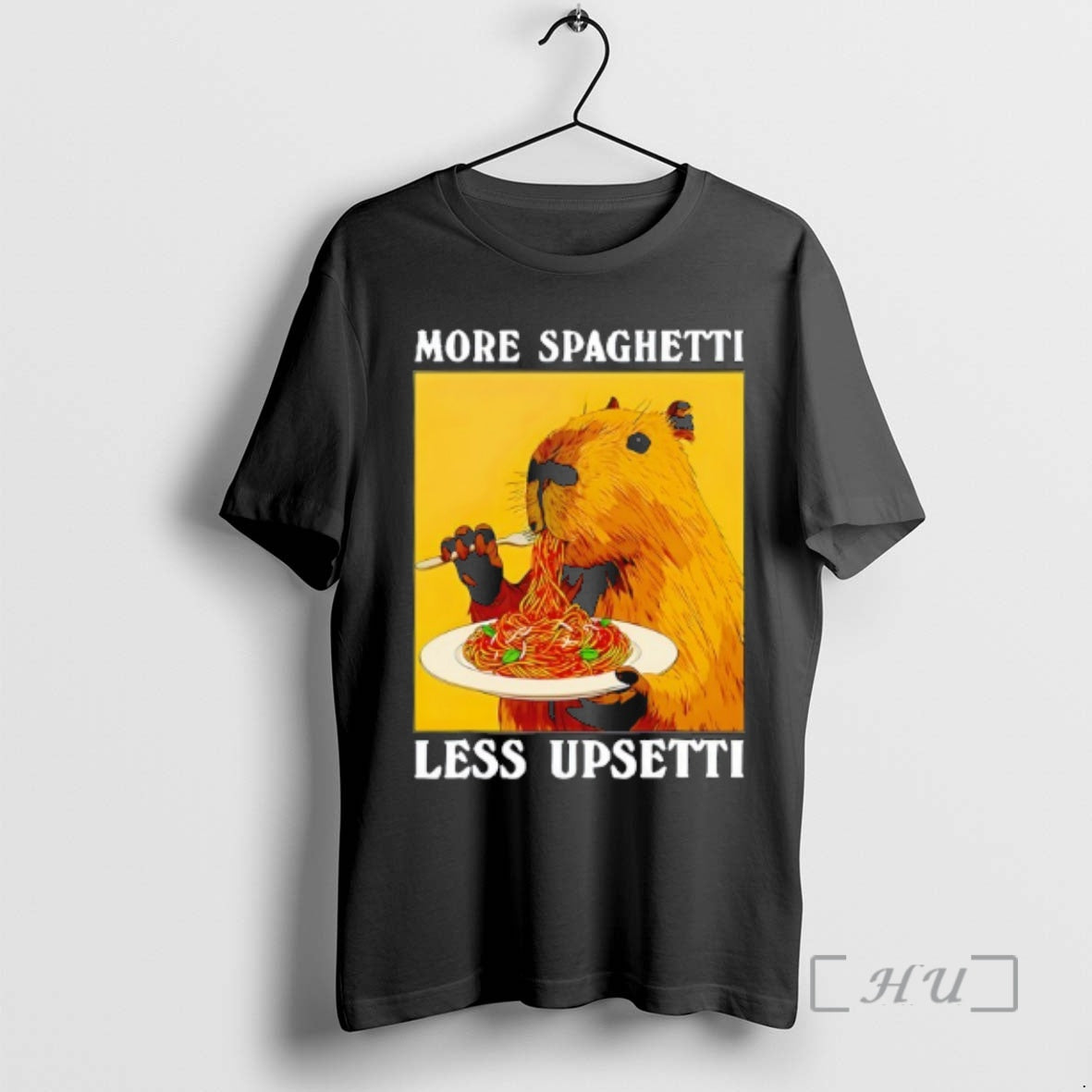 Officials Capybara Spaghetti More Spaghetti Less Upsetti T-Shirts, Hoodie, Sweatshirt | InkRitualCo.com