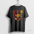 Officials Carolina Panthers Jesus Loves You Logo Double Sided Graphic T-Shirts, Hoodie, Sweatshirt | InkRitualCo.com