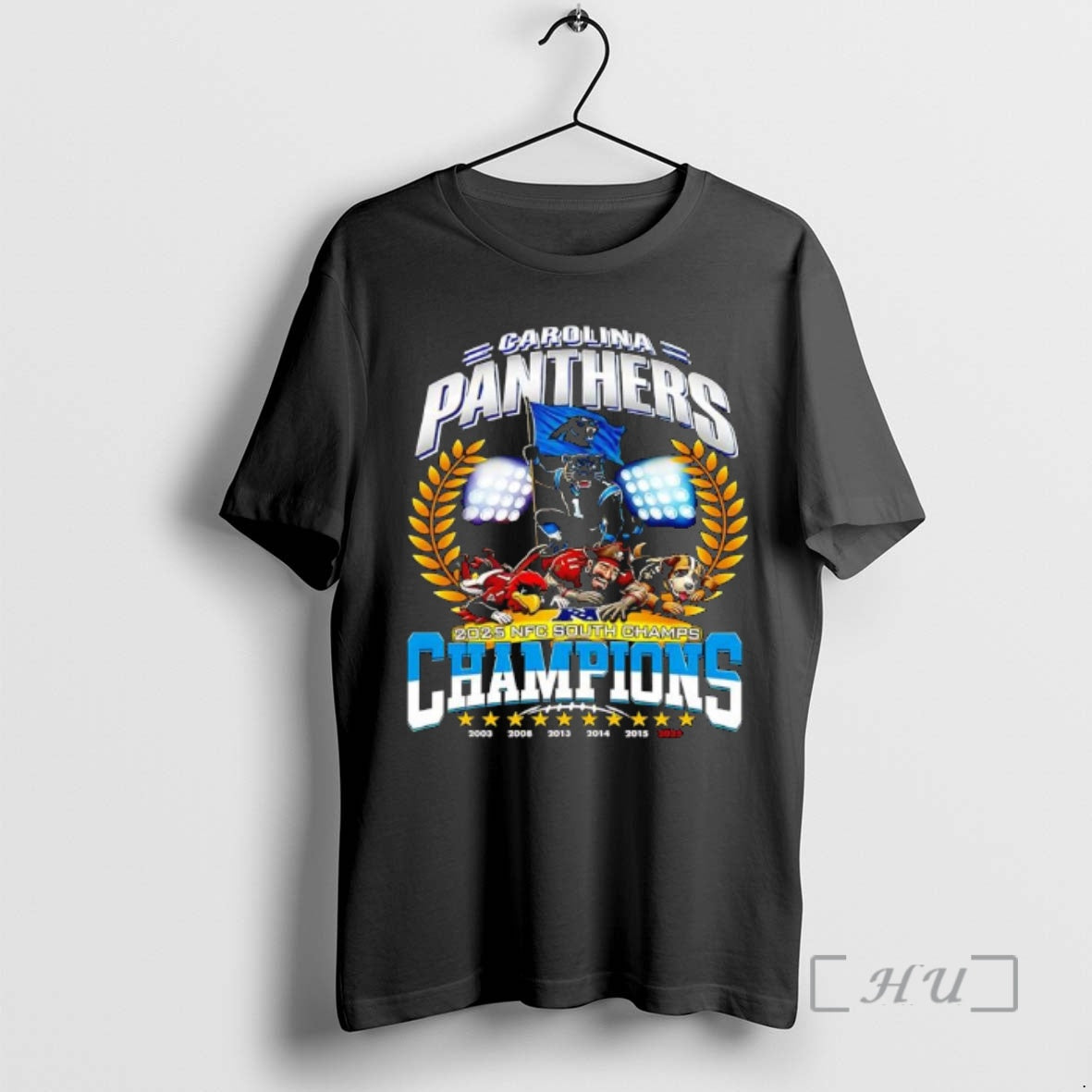 Officials Carolina Panthers Nfc South 2025 Champions Division T-Shirts, Hoodie, Sweatshirt | InkRitualCo.com