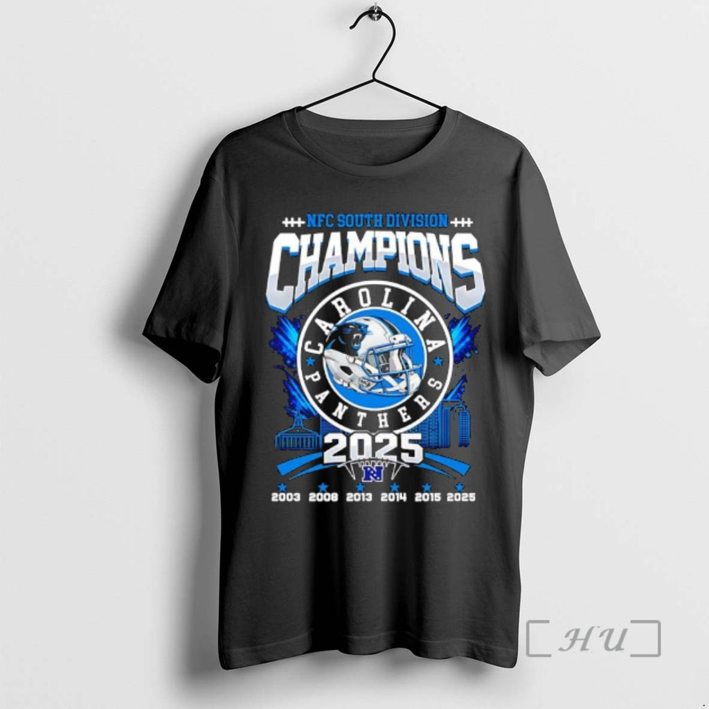 Officials Carolina Panthers Nfc South Division 2025 Champions T-Shirts, Hoodie, Sweatshirt | InkRitualCo.com