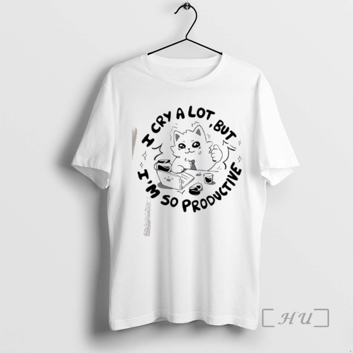 Officials Cat I Cry A Lot But Im So Productive T-Shirts, Hoodie, Sweatshirt | InkRitualCo.com
