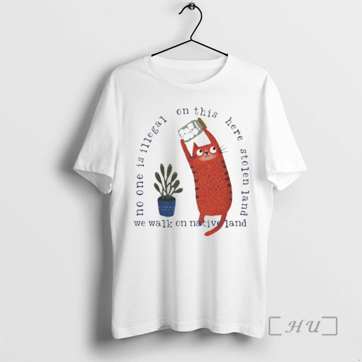 Officials Cat Ice No One Is Illegal On This Here Stolen Land Premium T Shirts Hoodie, Sweatshirt | InkRitualCo.com