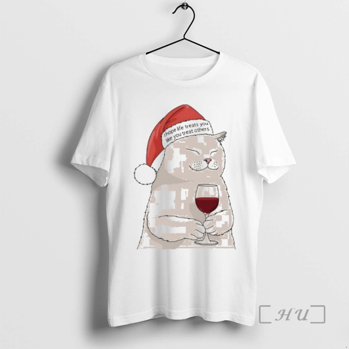 Officials Cat Santa I Hope Life Treats You Like You Treat Others Premium T Shirts Hoodie, Sweatshirt | InkRitualCo.com