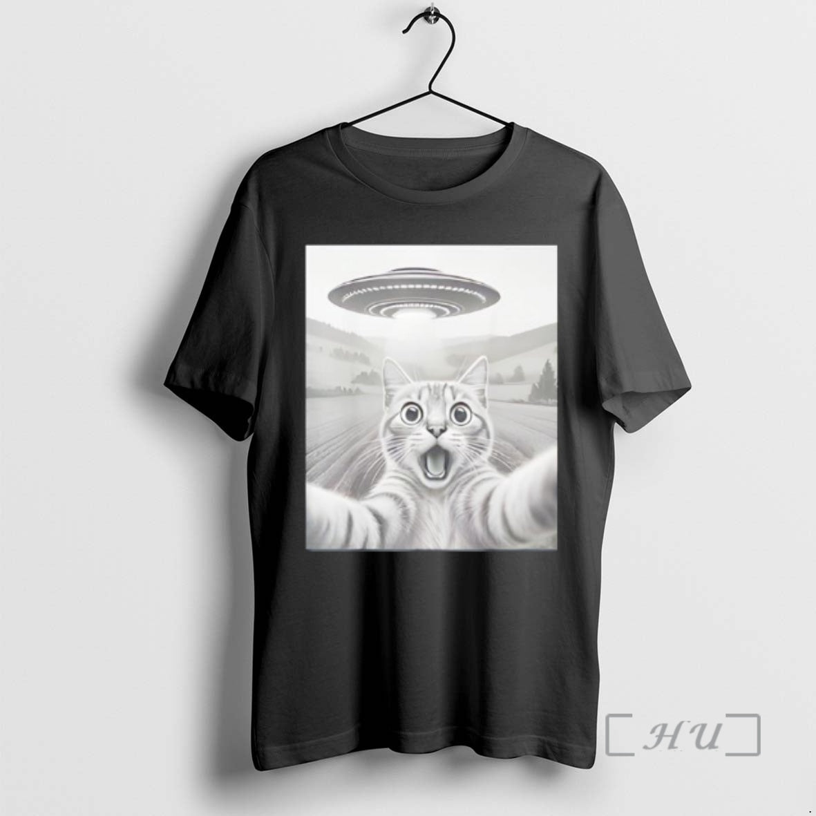 Officials Cat Selfie With Alien Ufo Funny Cat Gifts T-Shirts, Hoodie, Sweatshirt | InkRitualCo.com