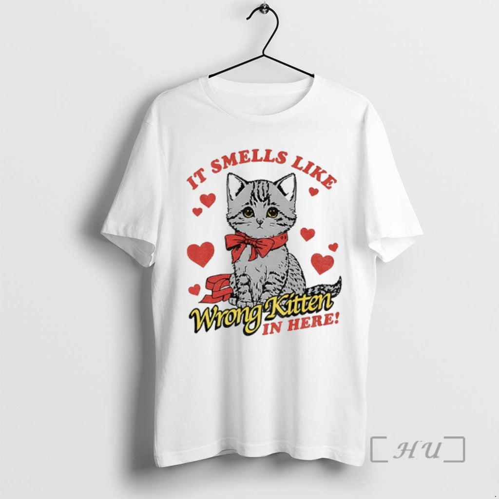 Officials Cat It Smells Like Wrong Kitten In Here T-Shirts, Hoodie, Sweatshirt | InkRitualCo.com