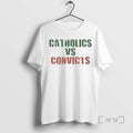 Officials Catholics Vs Convicts Retro Rivalry Faith Football T-Shirts, Hoodie, Sweatshirt | InkRitualCo.com
