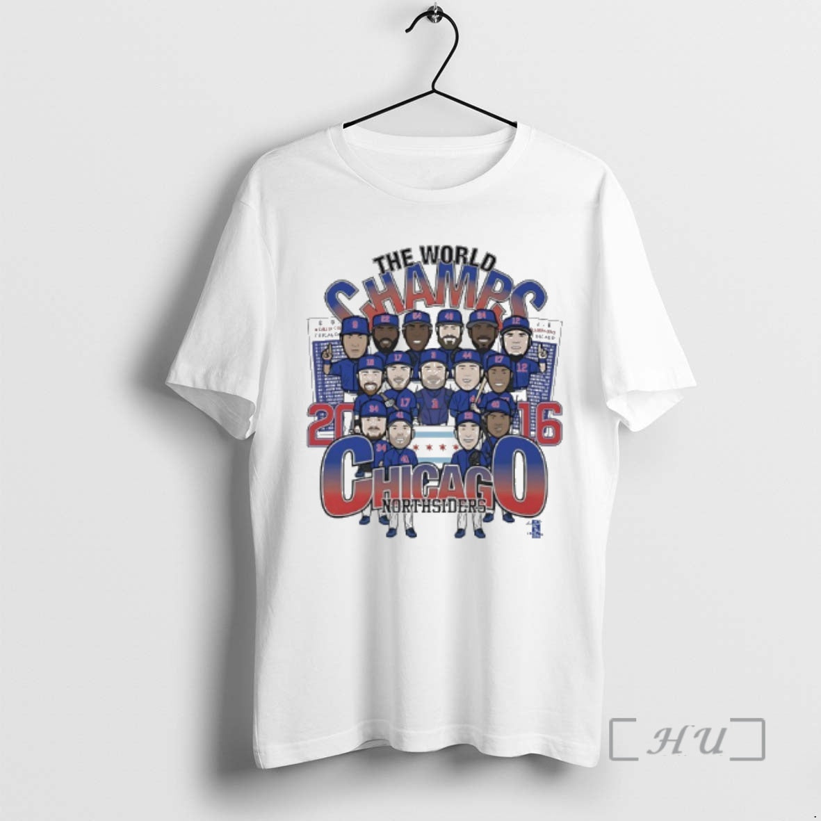 Officials Chicago Cubs 2016 World Champs North Siders Players Caricature T-Shirts, Hoodie, Sweatshirt | InkRitualCo.com