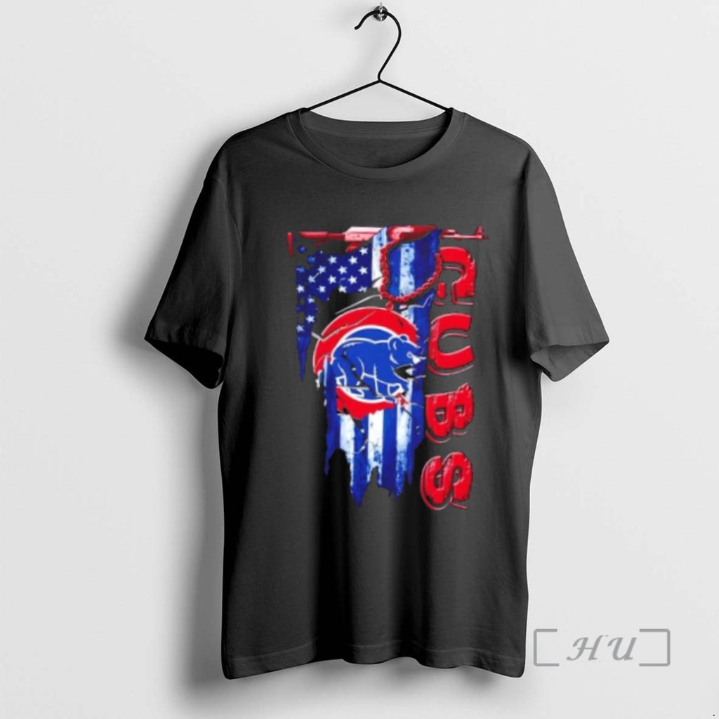 Officials Chicago Cubs Baseball Battle Shattered Usa Flag Rip Design T-Shirts, Hoodie, Sweatshirt | InkRitualCo.com