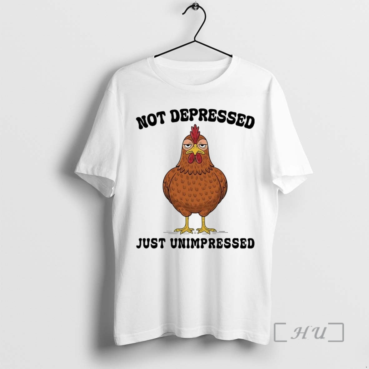 Officials Chicken Not Depressed Just Unimpressed T-Shirts, Hoodie, Sweatshirt | InkRitualCo.com