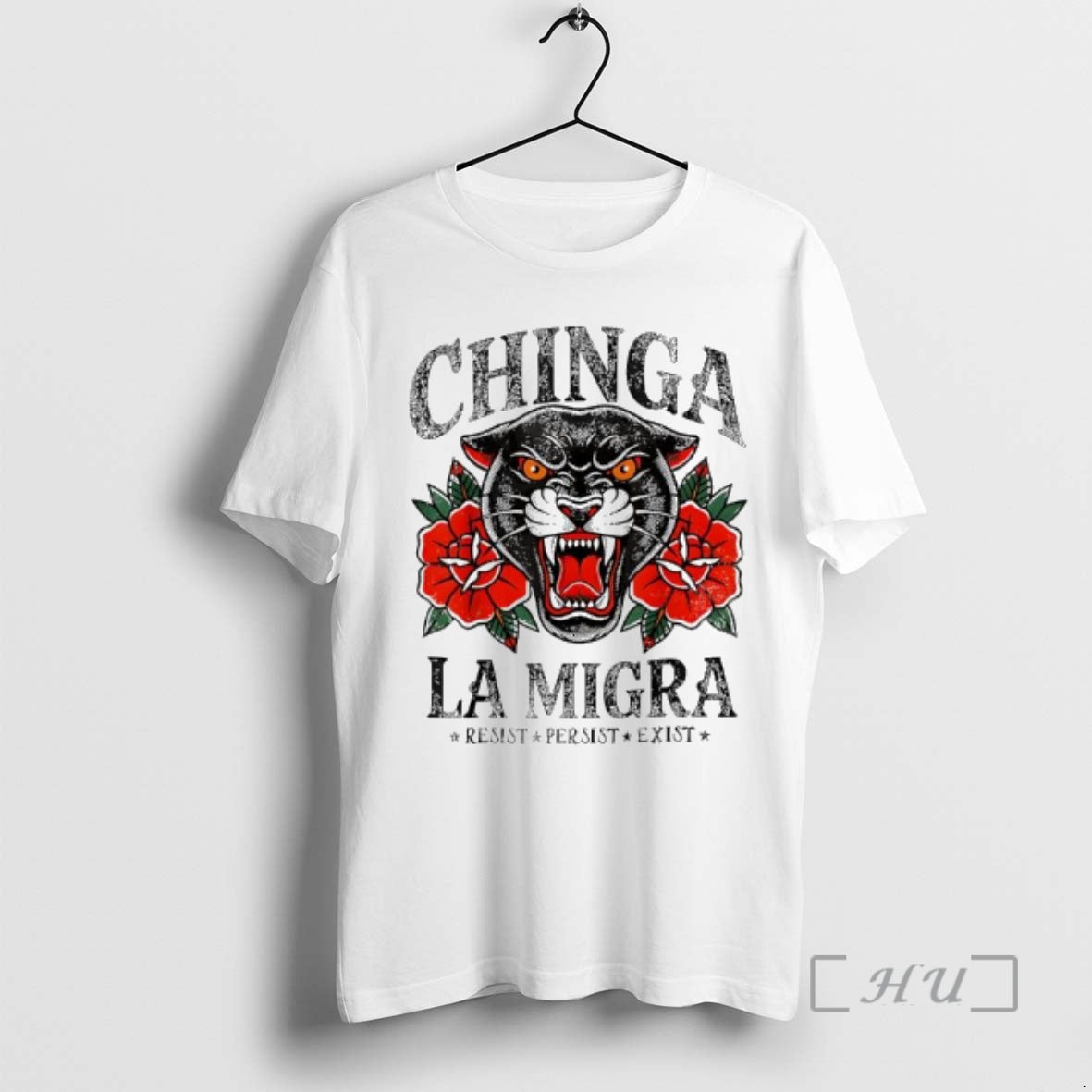 Officials Chinga La Migra Resist Persist Exist T-Shirts, Hoodie, Sweatshirt | InkRitualCo.com
