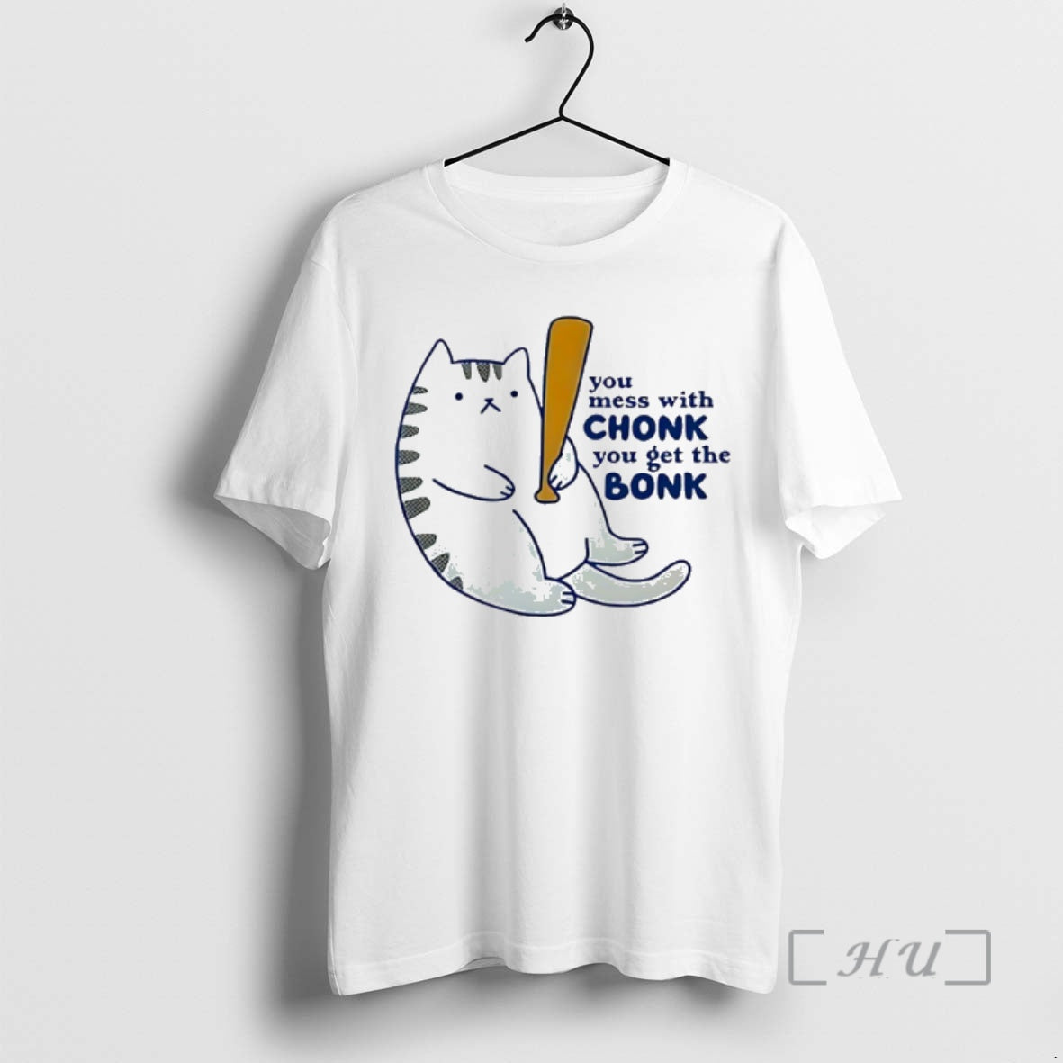 Officials Chonky Cat You Mess With Chonk You Get The Bonk Premium T Shirts Sweater Hoodie, Sweatshirt | InkRitualCo.com