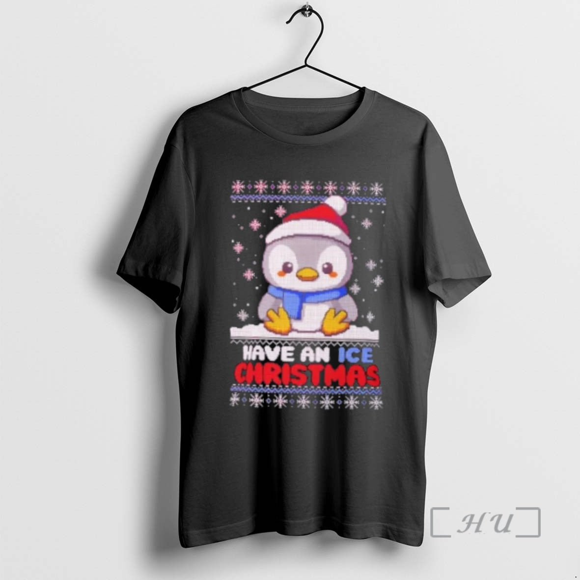 Officials Christmas Penguin Ugly Pixel Art Holiday T-Shirts, Hoodie, Sweatshirt | InkRitualCo.com