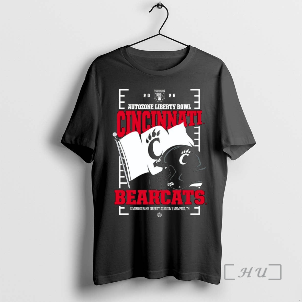 Officials Cincinnati Bearcats 2026 Autozone Liberty Bowl Helmet Flag T-Shirts, Hoodie, Sweatshirt | InkRitualCo.com