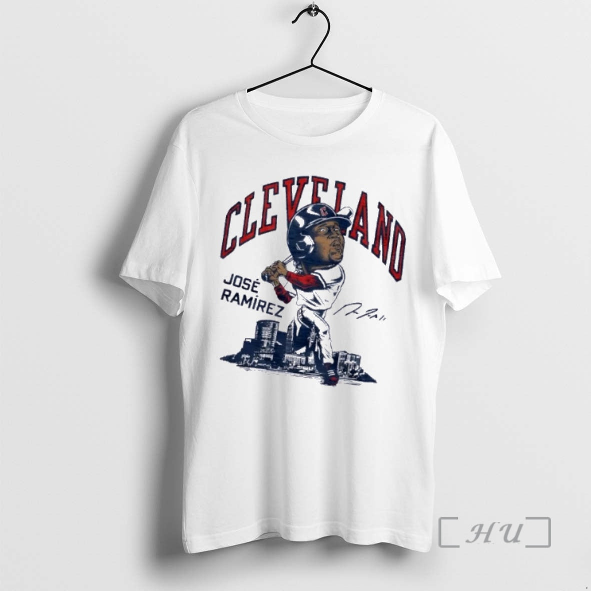 Officials Cleveland Guardians Jose Ramirez Skyline Signature T-Shirts, Hoodie, Sweatshirt | InkRitualCo.com