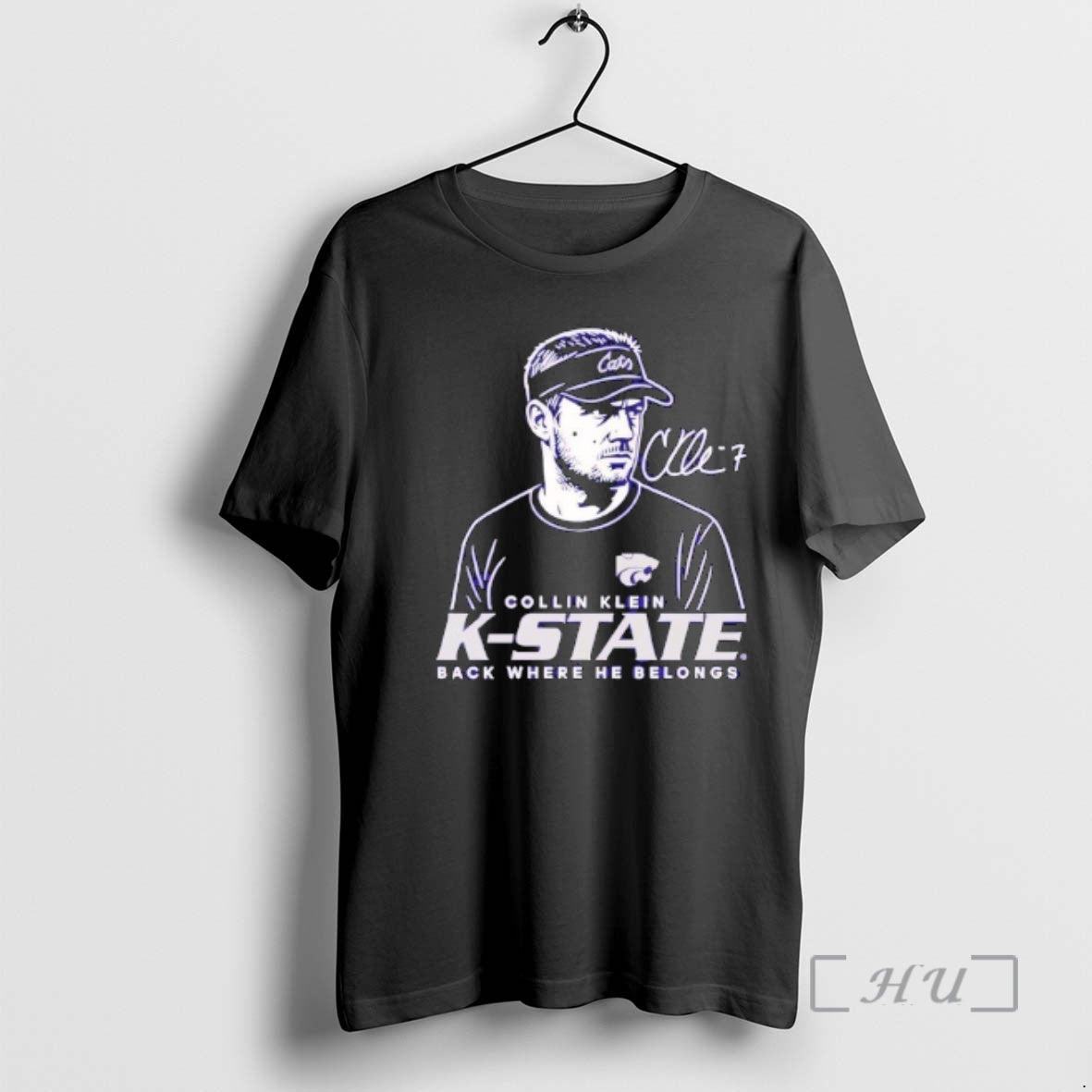 Officials Collin Klein K State Wildcats Caricature Signature T-Shirts, Hoodie, Sweatshirt | InkRitualCo.com