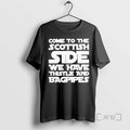 Officials Come To The Scottish Side We Have Thistle And Bagpipes Premium T Shirts Sweater Hoodie, Sweatshirt