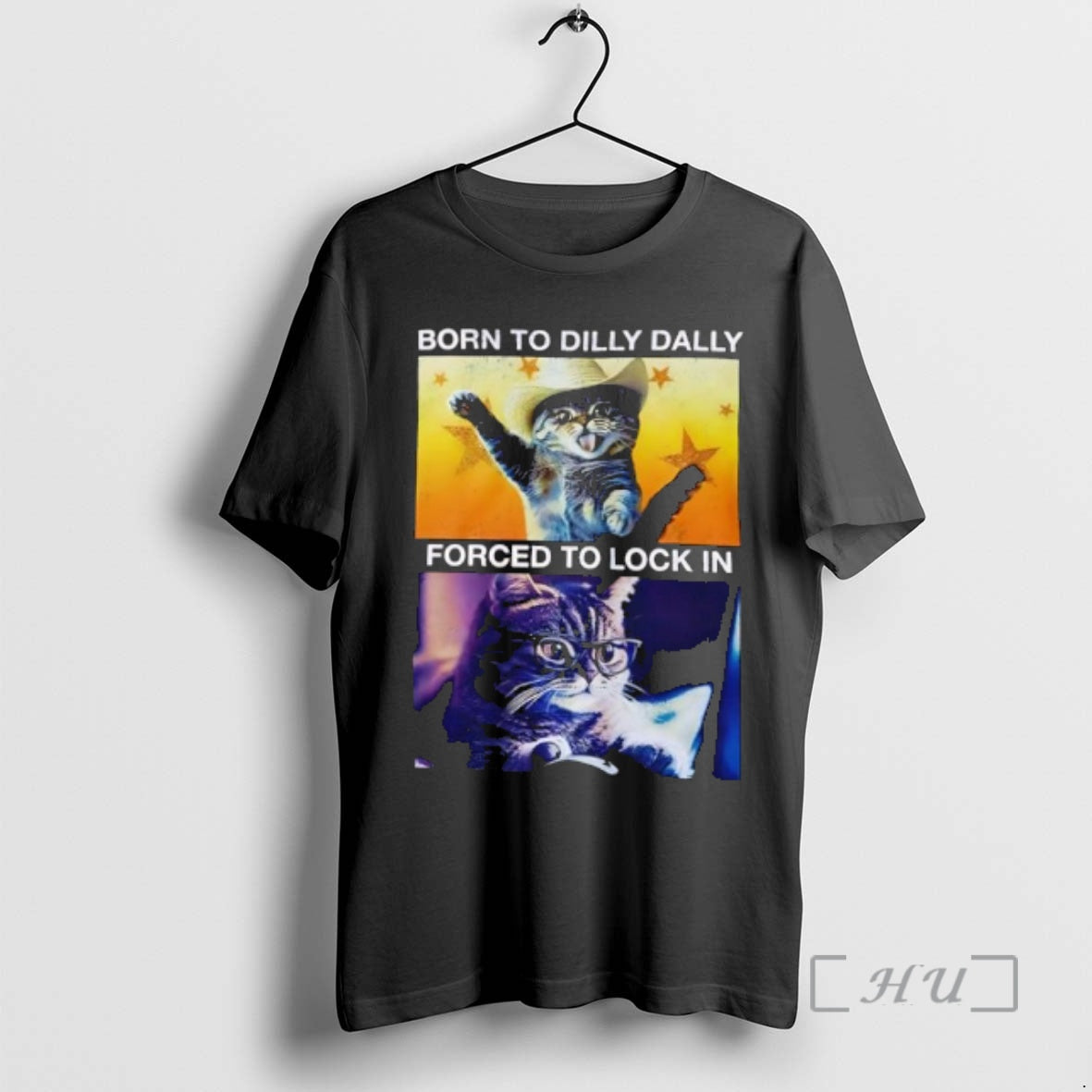Officials Cowboy Cat Born To Dilly Dally Forced To Lock In Premium T Shirts Sweater Hoodie, Sweatshirt | InkRitualCo.com