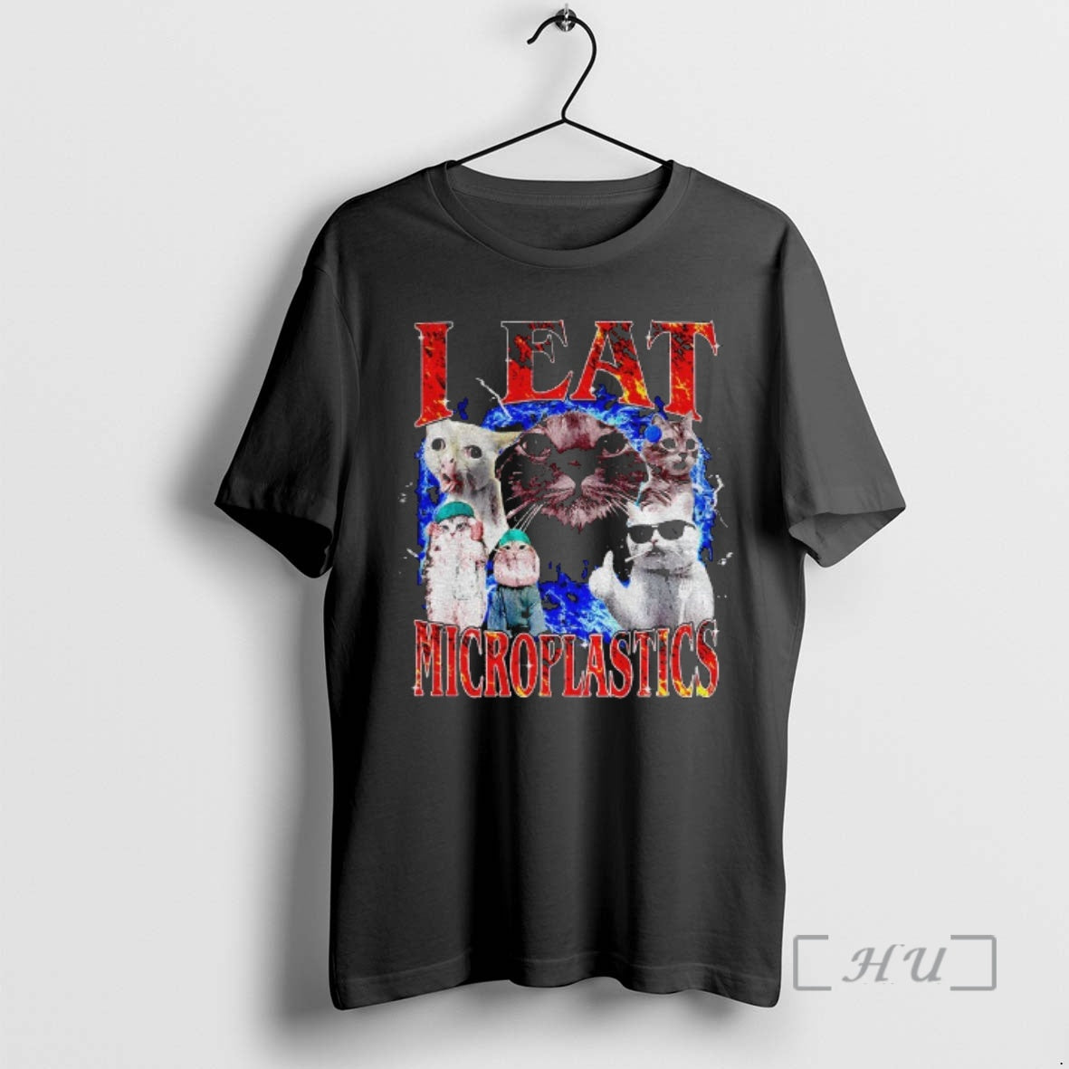 Officials Cursed Cat I Eat Microplastics Graphic T-Shirts, Hoodie, Sweatshirt | InkRitualCo.com
