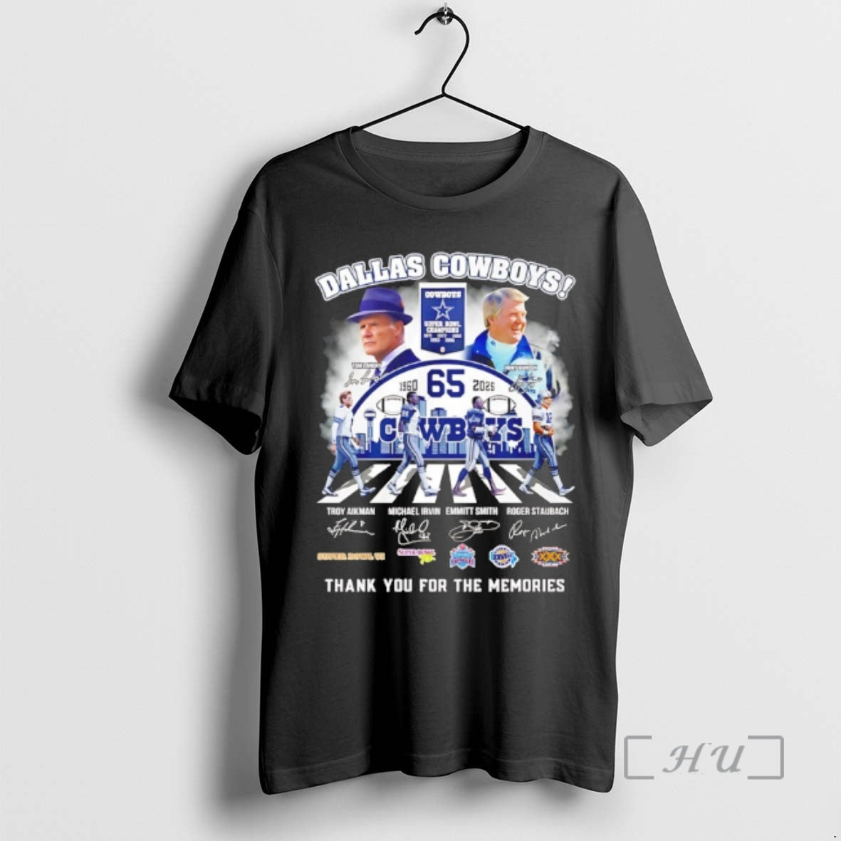 Officials Dallas Cowboys 65th Anniversary 1960 2025 Thank You Signatures T-Shirts, Hoodie, Sweatshirt | InkRitualCo.com