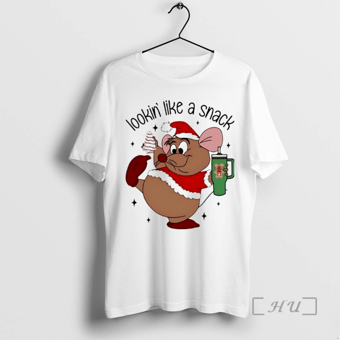 Officials Deanna Looking Like A Snack Christmas Cartoon Mouse Circle T-Shirts, Hoodie, Sweatshirt | InkRitualCo.com