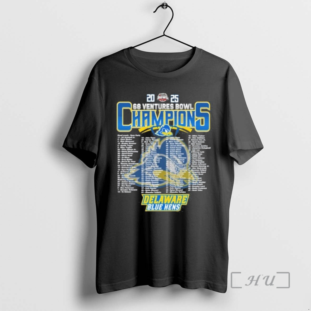 Officials Delaware Blue Hens 2025 68 Ventures Bowl Champions Roster T-Shirts, Hoodie, Sweatshirt | InkRitualCo.com