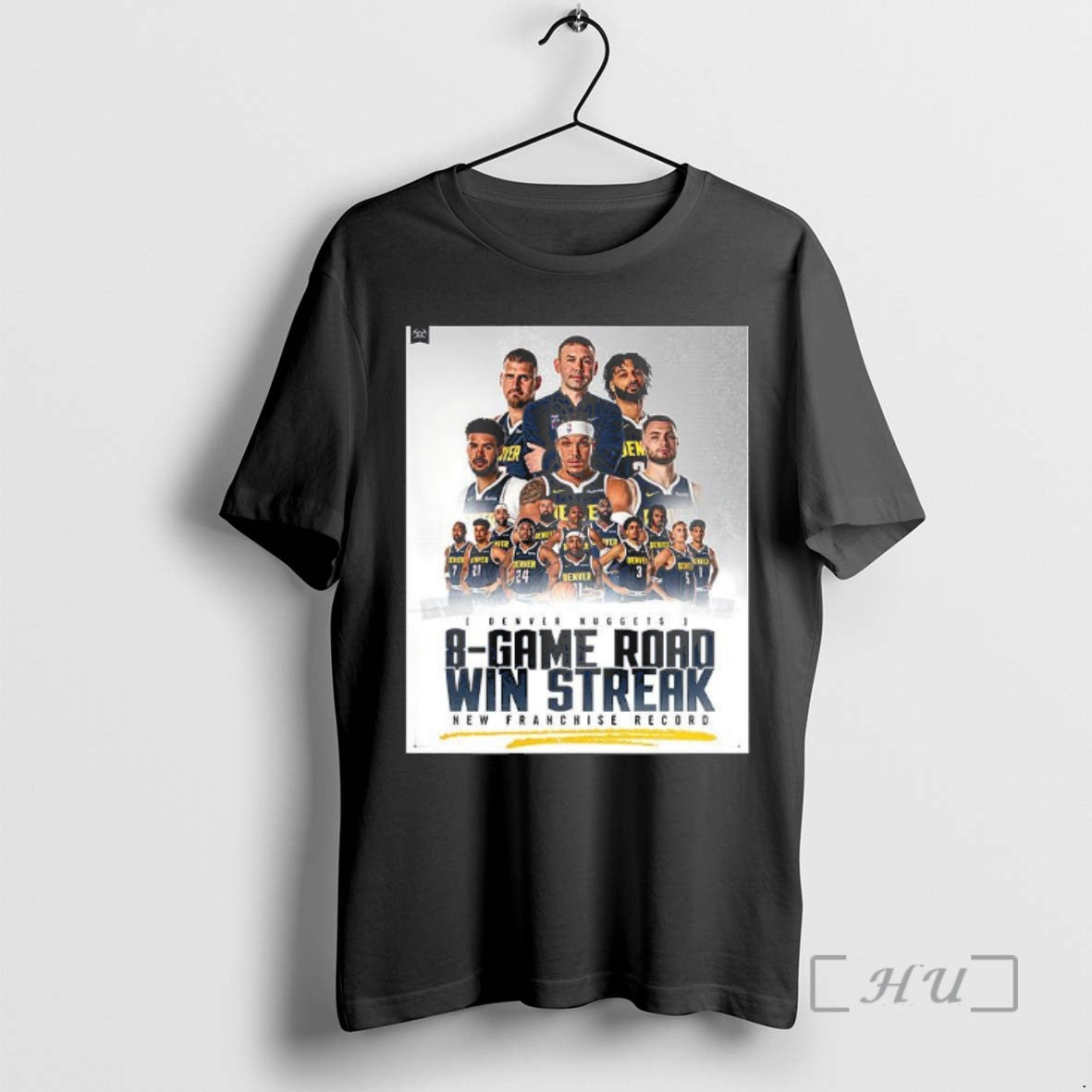 Officials Denver Nuggets 8 Game Road Win Streak T-Shirts, Hoodie, Sweatshirt | InkRitualCo.com