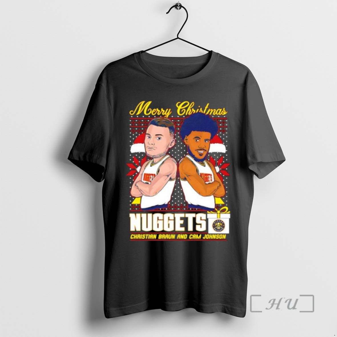 Officials Denver Nuggets Christian Braun And Cam Johnson Merry Christmas T-Shirts, Hoodie, Sweatshirt | InkRitualCo.com