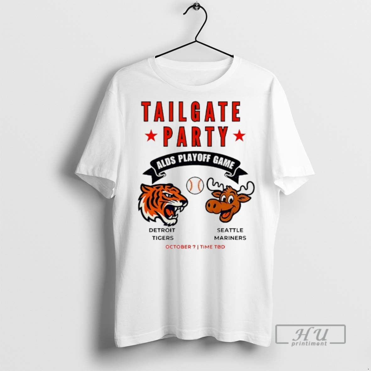 Officials Detroit Tigers Vs Seattle Mariners Alds Tailgate Party Playoff Game T Shirts Hoodie, Sweatshirt | InkRitualCo.com